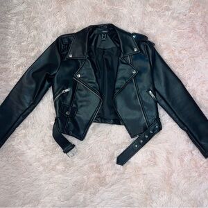 Women's Black Leather Jacket